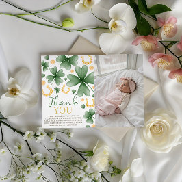 Lucky One Photo Thank You Card 招待状