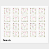 Lucky One Shamrock 1st Birthday Sticker スクエアシール (シート)