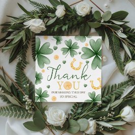 Lucky One Shamrock Birthday Favor Tags フェイバータグ