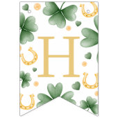 Lucky One Shamrock First Birthday Banner バンティングフラッグ (第2の旗)