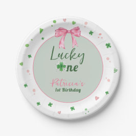 Lucky One St Patrick Girl Birthday ペーパープレート