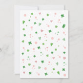 Lucky One St Patrick Girl Birthday 招待状 (裏面)