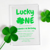 Lucky One St Patrick's Day 1st Birthday アクリル招待状