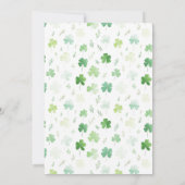 Lucky One | St. Patrick's Day 1st Birthday 招待状 (裏面)