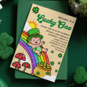 Lucky One St.Patrick's Day 1st Birthday Party  招待状