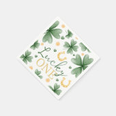Lucky One St. Patrick's Day Birthday Napkin スタンダードカクテルナプキン (角)