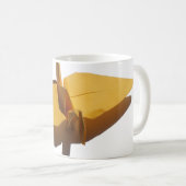 lucky origami crane コーヒーマグカップ (正面右)