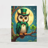 Lucky Owl Festive Fun Card カード (正面)