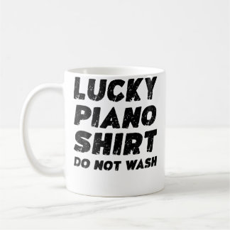 Lucky Piano Shirt Do Not Wash コーヒーマグカップ