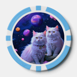 Lucky Poker Chips for Cat Lovers ポーカーチップ