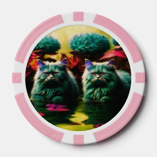 Lucky Poker Chips for Cat Lovers ポーカーチップ (正面)