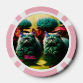 Lucky Poker Chips for Cat Lovers ポーカーチップ (裏面)