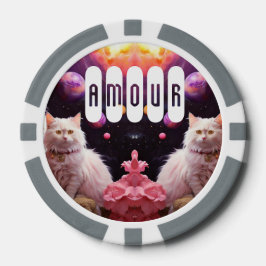 Lucky Poker Chips for Cat Lovers ポーカーチップ