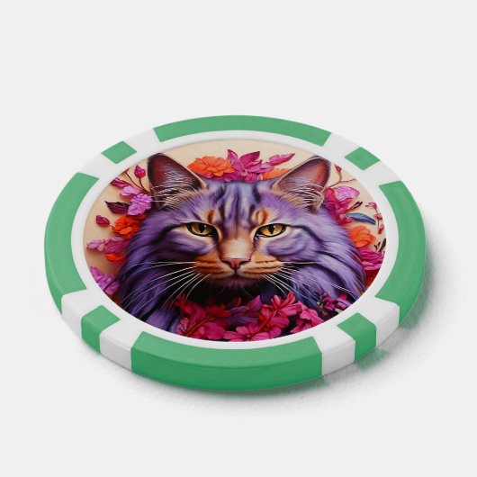 Lucky Poker Chips for Cat Lovers ポーカーチップ (シングル)