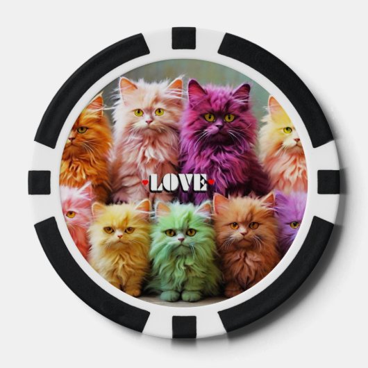 Lucky Poker Chips for Cat Lovers  ポーカーチップ (正面)