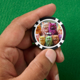 Lucky Poker Chips for Cat Lovers  ポーカーチップ