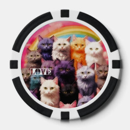Lucky Poker Chips for Cat Lovers ポーカーチップ