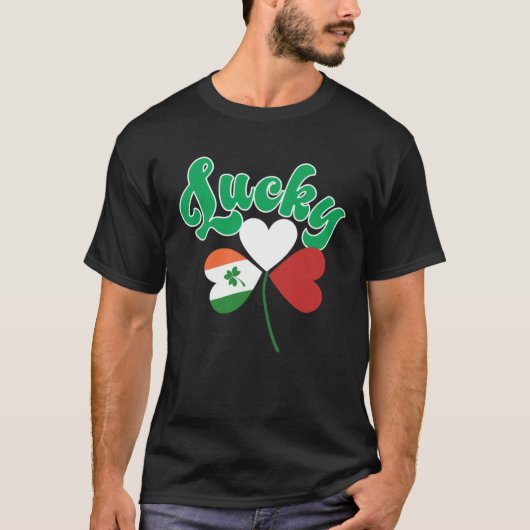 Lucky Polish Irish shamrock Saint Patricks Day  1 Tシャツ (正面)