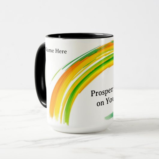 Lucky Pot of Gold Coins St. Patrick's Day マグカップ (正面左)