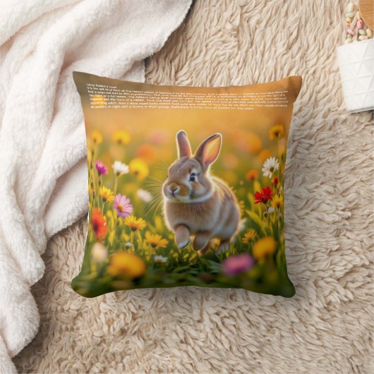 Lucky Rabbit Foot クッション (ブランケット)