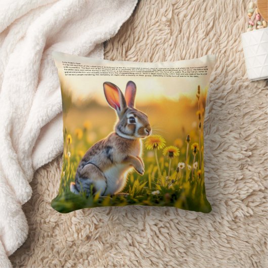 Lucky Rabbit Foot クッション (ブランケット)