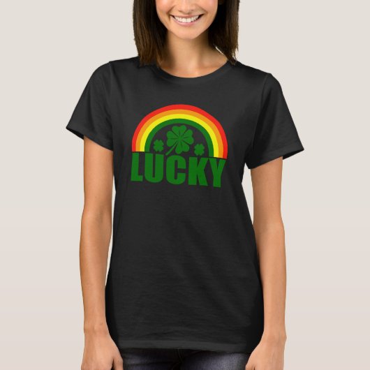 Lucky Rainbow Cool St Patrick's Day Irish Celebrat Tシャツ (正面)