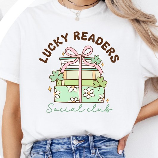 Lucky Readers | 聖パトリックの日の本好き Tシャツ