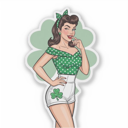 Lucky Retro Glam シール (正面)