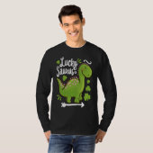 Lucky Saurus Dinosaur Dino St Patricks Day Toddler Tシャツ (正面フル)