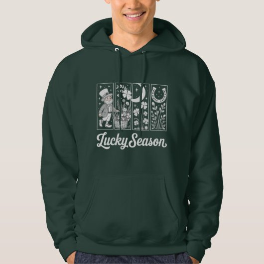 Lucky Season Hoodie, St Patrick's Day Hoodie パーカ (正面)