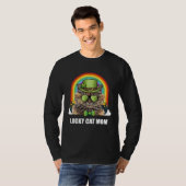 Lucky Selkirk Rex Cat Mom St Patricks Day Tシャツ (正面フル)