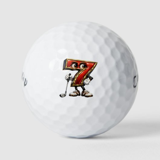 Lucky Seven Callaway Golf Warbird Golf ゴルフボール (正面)