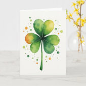 Lucky Shamrock Art Card カード (黄色い花)