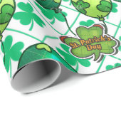 Lucky Shamrock Balloon St. Patrick’s Day Design 🍀 ラッピングペーパー (ロールコーナー)