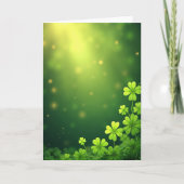 Lucky Shamrock Springtime Card カード (正面)