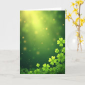 Lucky Shamrock Springtime Card カード (黄色い花)
