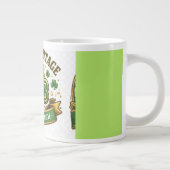 Lucky Shamrock St. Patrick’s Day Design ジャンボコーヒーマグカップ (右)