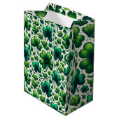 Lucky Shamrock St. Patrick’s Day Gift Bag ミディアムペーパーバッグ (裏面アングル)