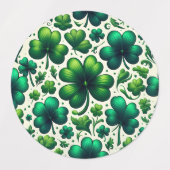 Lucky Shamrock St. Patrick’s Day Gift Labels ラベル (デザイン1)