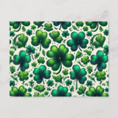 Lucky Shamrock St. Patrick’s Day Holiday Postcard シーズンポストカード (正面)