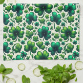Lucky Shamrock St. Patrick’s Day Kitchen Towels キッチンタオル (折り畳み)