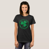 Lucky Shamrock St Patrick s Day Luckiest Babcia Ev Tシャツ (正面フル)