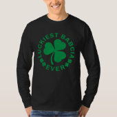 Lucky Shamrock St Patrick s Day Luckiest Babcia Ev Tシャツ (正面)