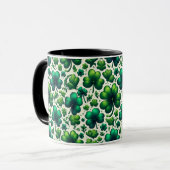 Lucky Shamrock St. Patrick’s Day Mug マグカップ (正面左)