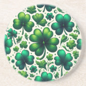 Lucky Shamrock St. Patrick’s Day Sandstone Coaster コースター (正面)