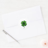 Lucky Shamrock St. Patrick’s Day Sticker ラウンドシール (封筒)