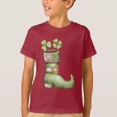 Lucky Shamrock St. Patrick's Day Kids Rainbow  Tシャツ (正面)