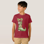 Lucky Shamrock St. Patrick's Day Kids Rainbow  Tシャツ (正面フル)
