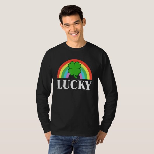 Lucky Shamrock St Patrick's Day Saint Paddy's Rain Tシャツ (正面フル)