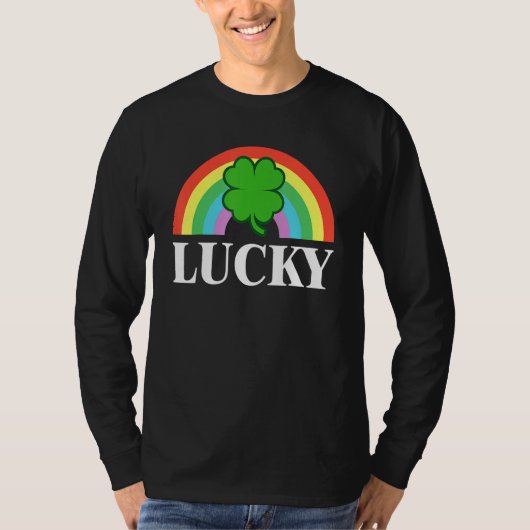 Lucky Shamrock St Patrick's Day Saint Paddy's Rain Tシャツ (正面)